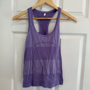 Purple lululemon swiftly tech racerback tank size 6